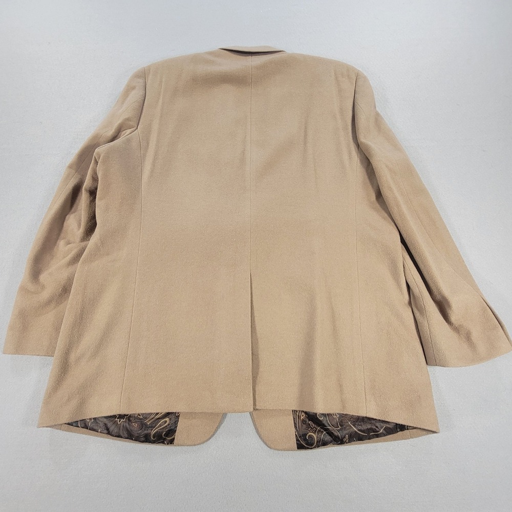 Lauren Ralph Lauren Blazer Wool Silk Cashmere Sport Coat Tan Classic Men's 50L - Picture 10 of 10
